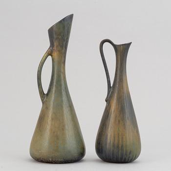 Gunnar Nylund, a set of six stoneware vases and a bowl for Rörstrand.