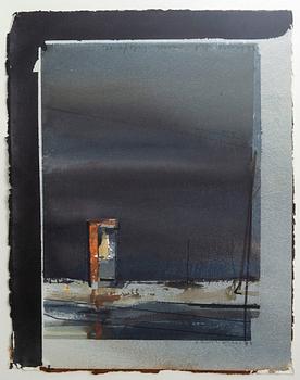 Lars Lerin, watercolor, signed and dated 91.