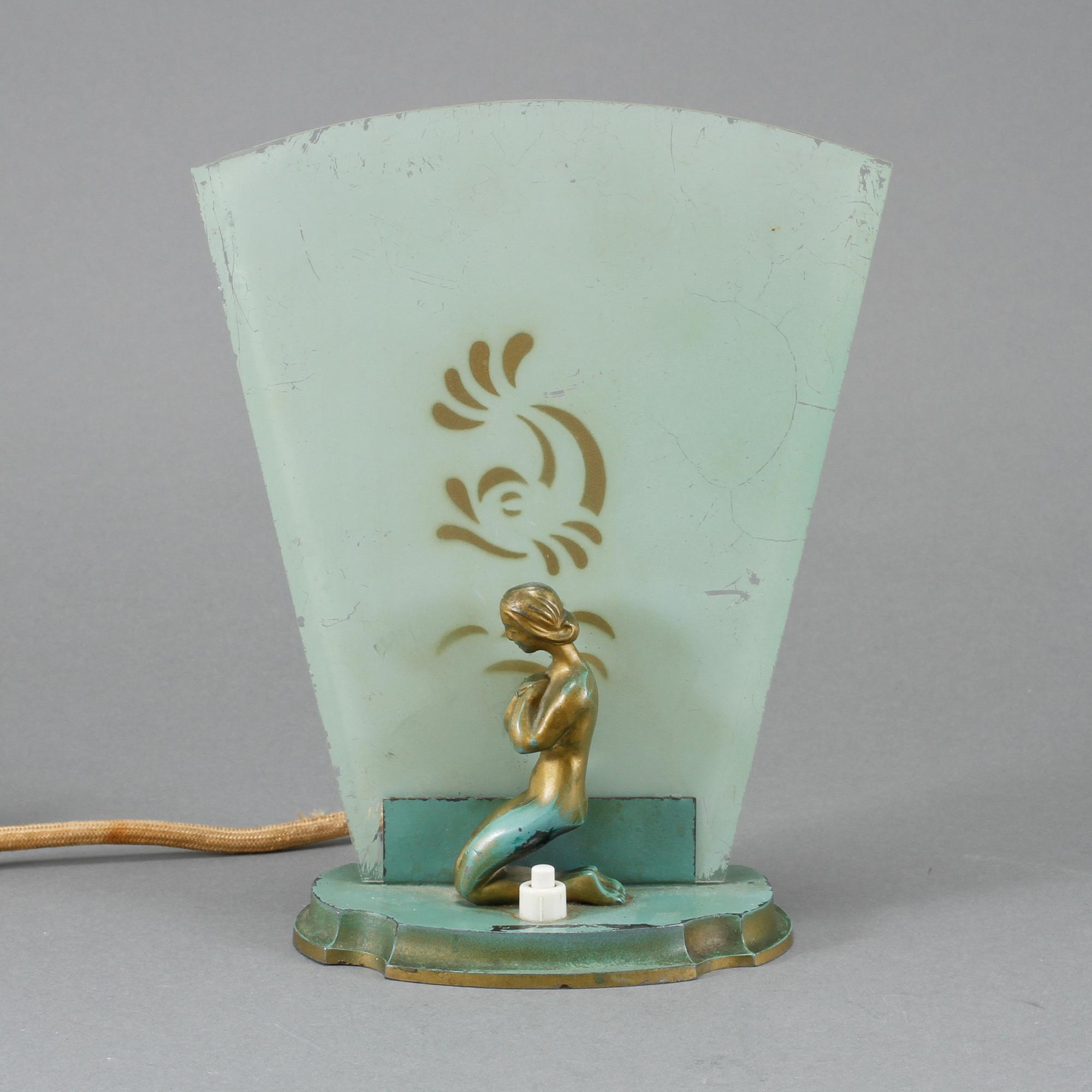 BORDSLAMPA, Stjärnmetall, 1930-tal.