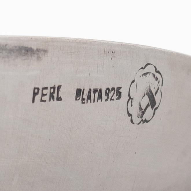 Bowl dish, sterling silver, Peru, 20th century.