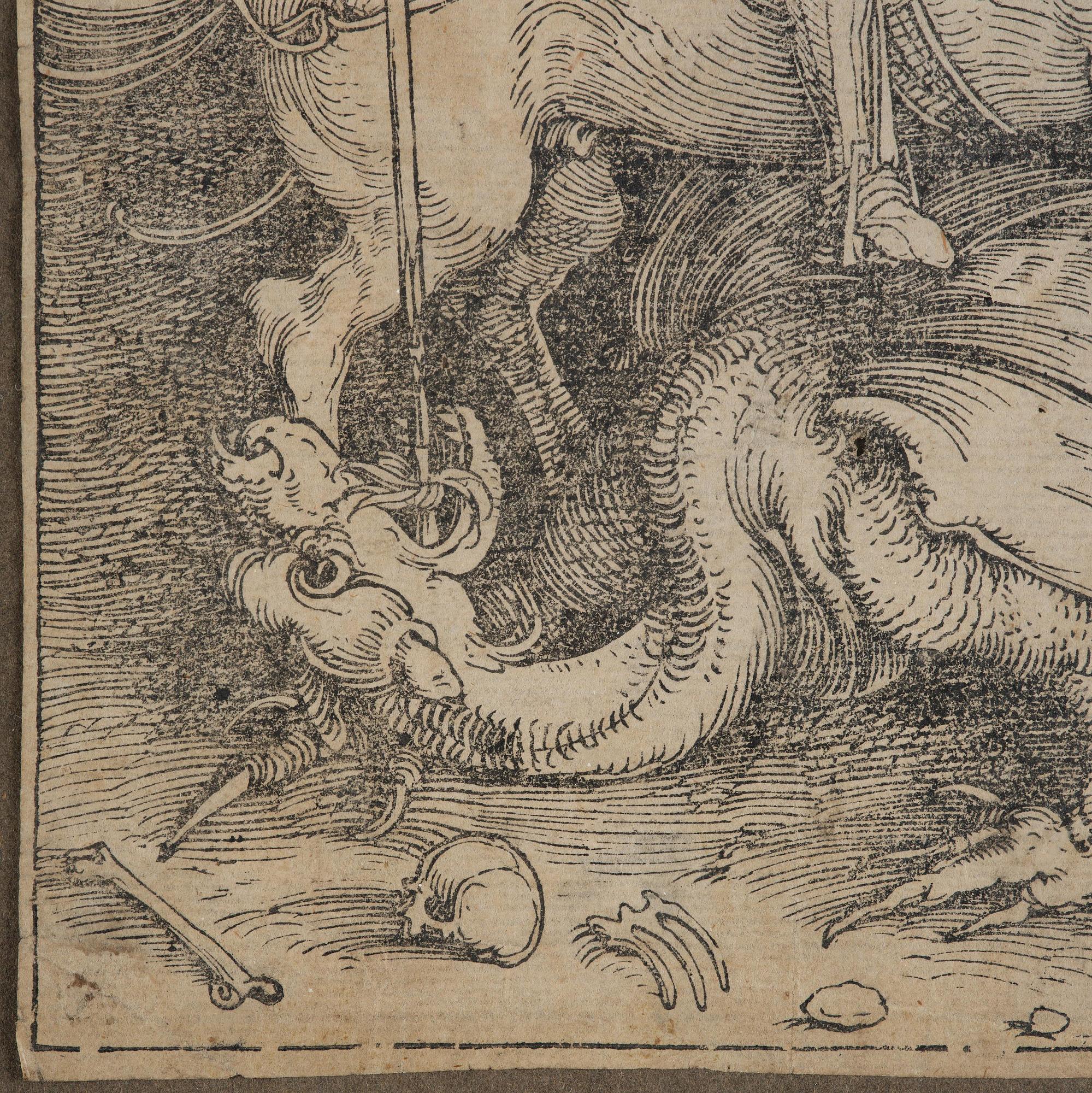 Saint George on horseback.