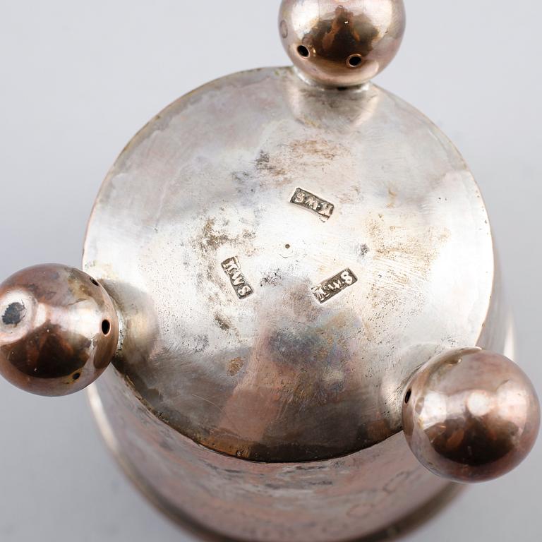 BÄGARE, silver, Henrich Wilcken Schorler, Naestved, Danmark, 1700-talets andra hälft.