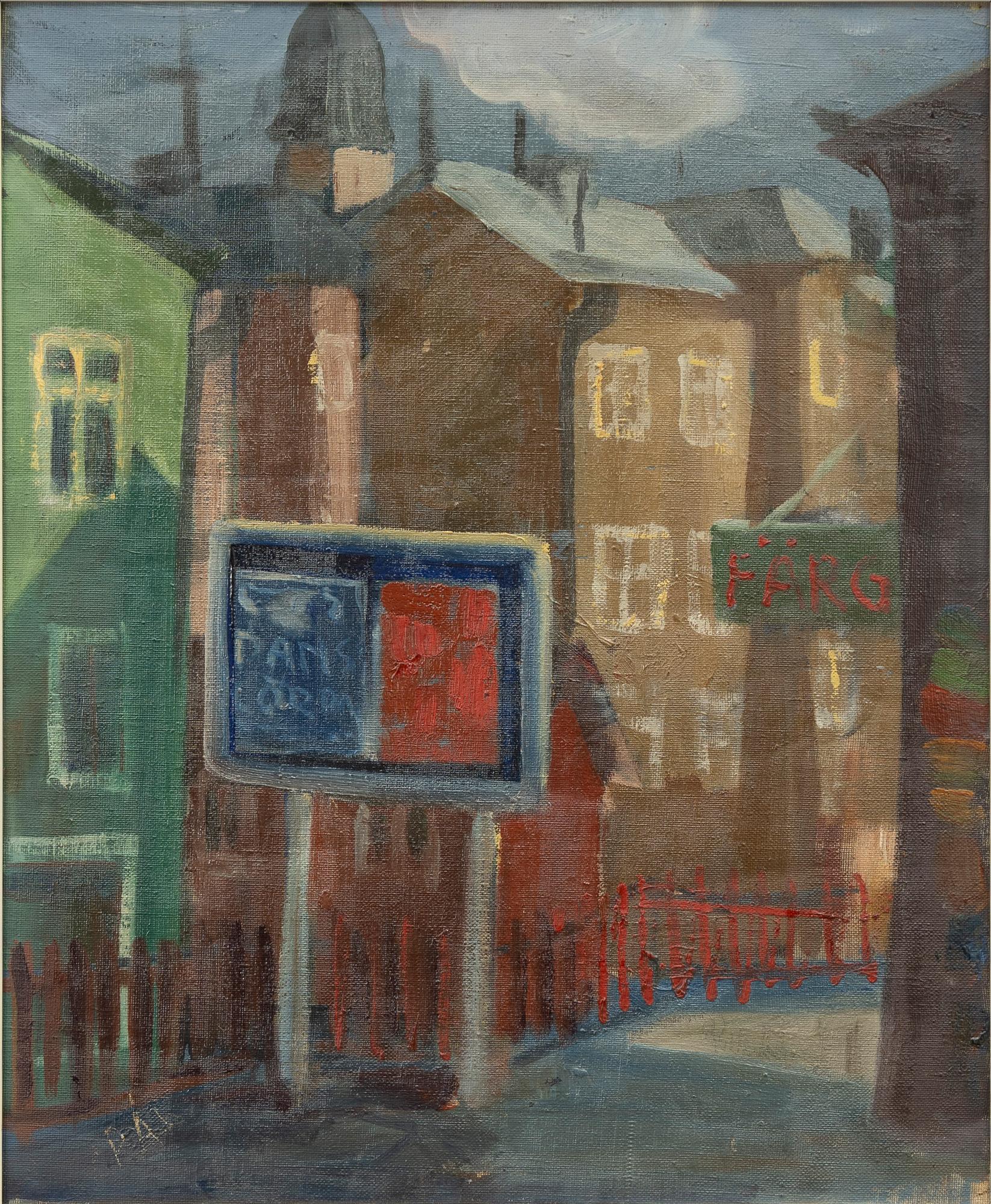 Pelle Åberg, Street scene from Hagalund.