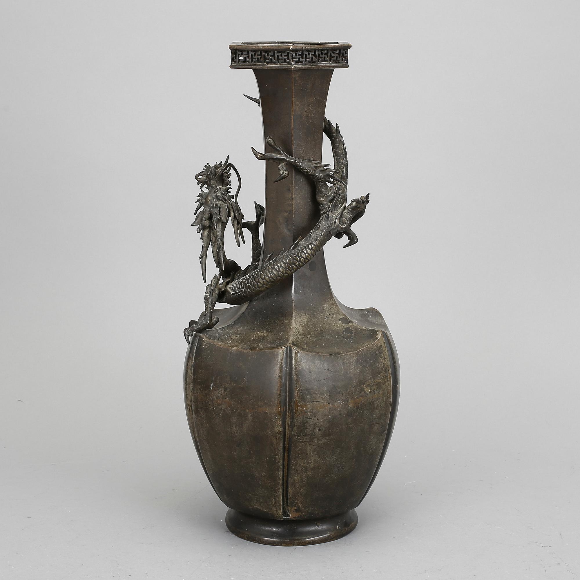 VAS, brons, Japan, Meiji, (1868-1912).