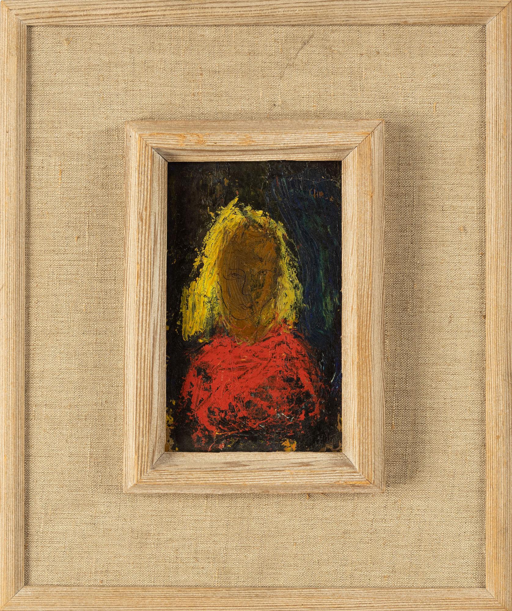 Christer Strömholm, oil on panel, signed.