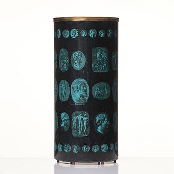 Piero Fornasetti, a "Cammei" umbrella stand, Milano, Italy, ca 1960s.