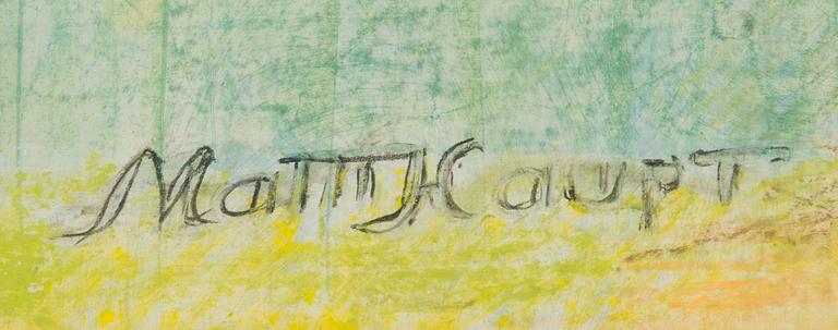 MATTI HAUPT, pastel, signed.