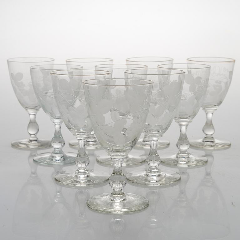 A 84-piece 'Savoy' glasswear, 1940s.