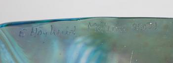 SKULPTUR, glas, Erika Höglund, Målerås, signerad.
