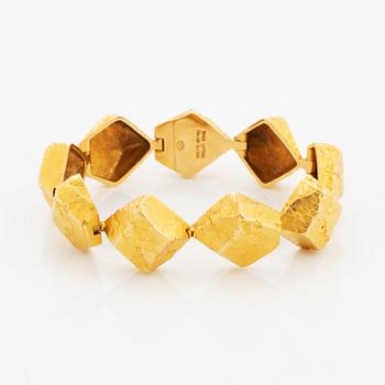 Björn Weckström,  bracelet, "Lapplands stenar", 18K guld.