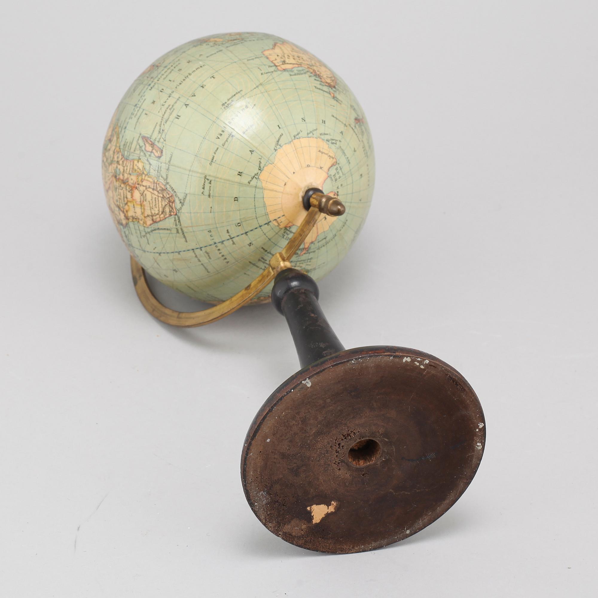 JORDGLOB, Dr H Fischer, Wagner & Debes, Leipzig, 1900-talets första hälft.