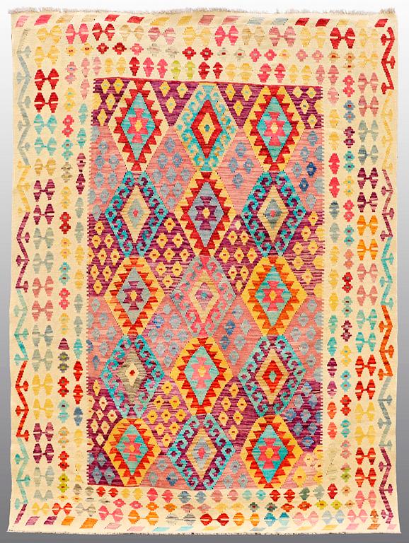 A Kilim carpet, ca 246 x 184 cm.