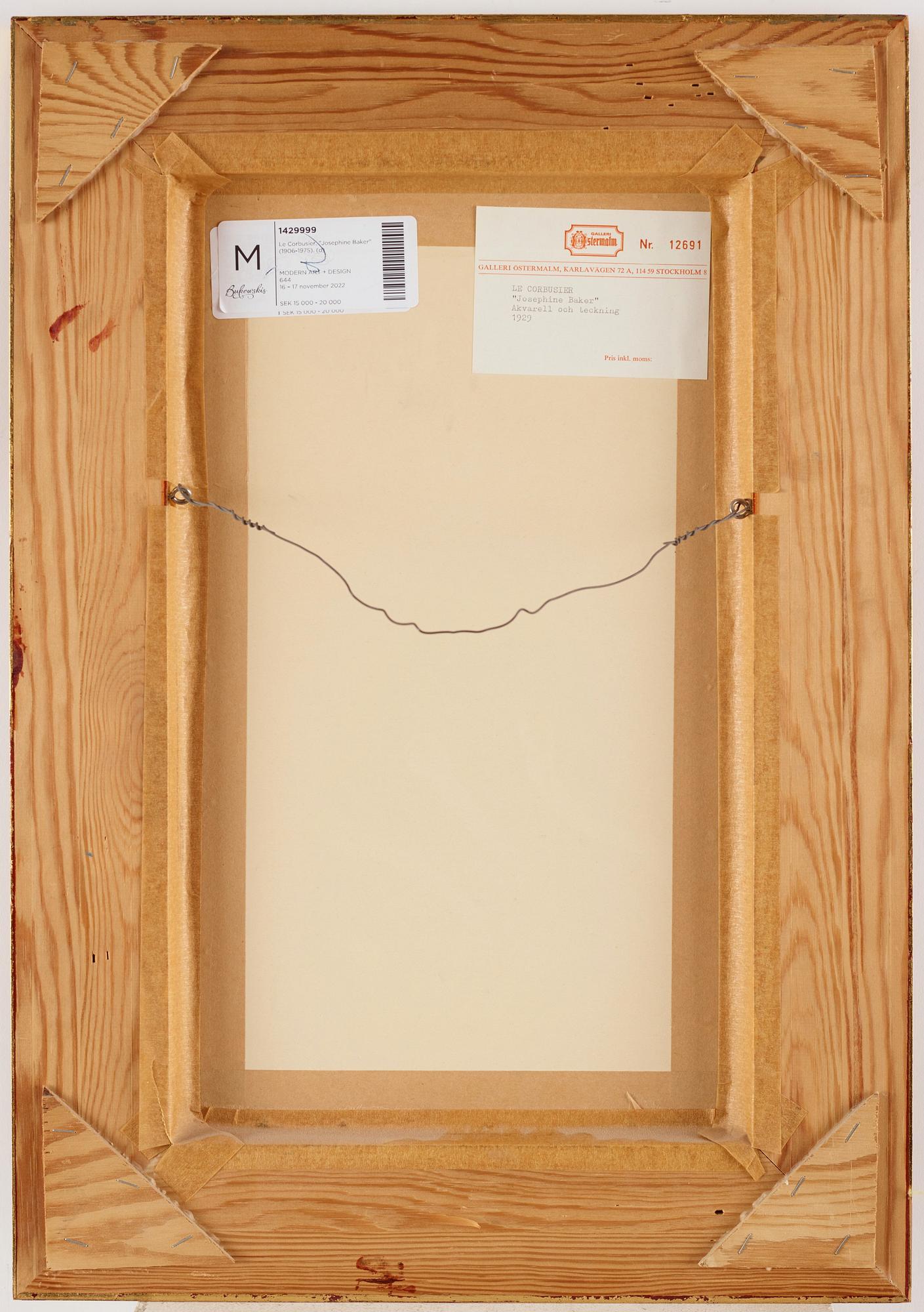 Le Corbusier (Charles-Édouard Jeanneret), "Josephine Baker" (1906-1975).