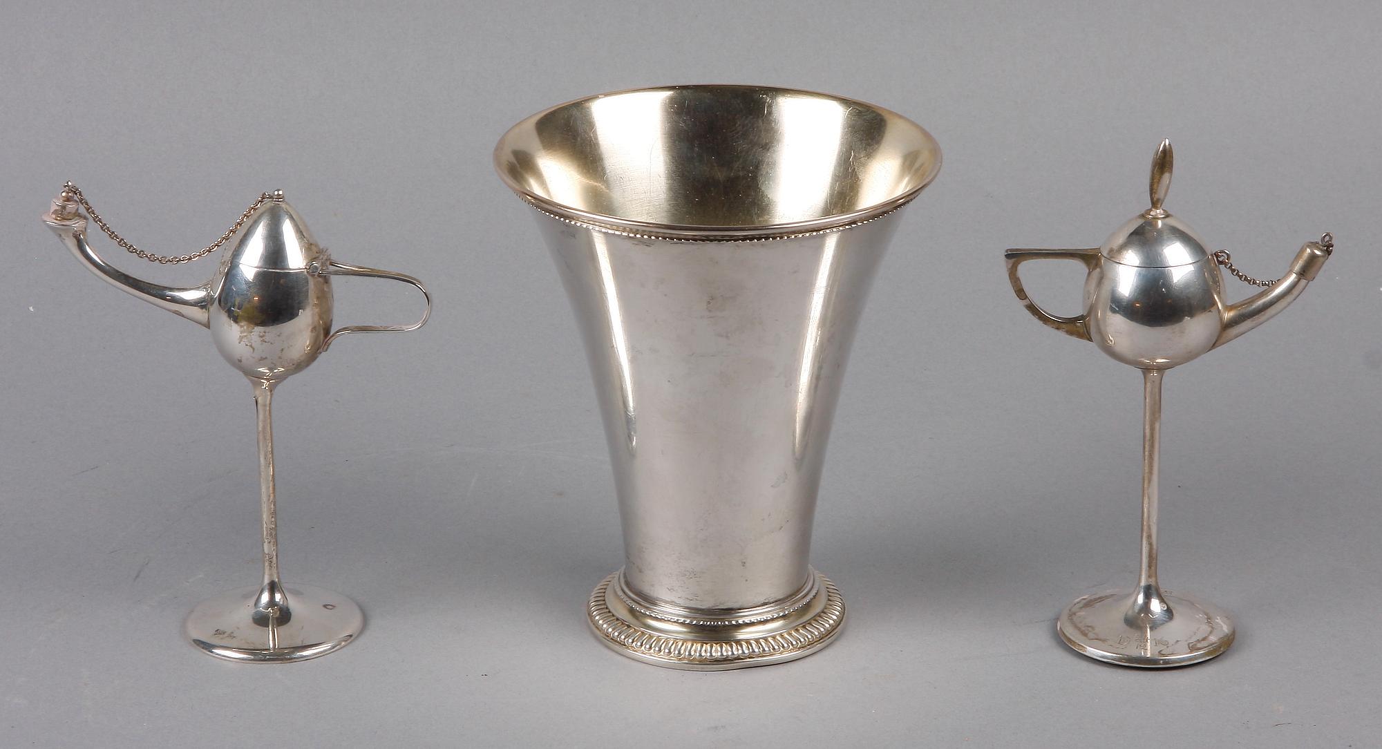 PARTI SILVER, 3 delar, GAB resp Hallberg, 1916-1938.