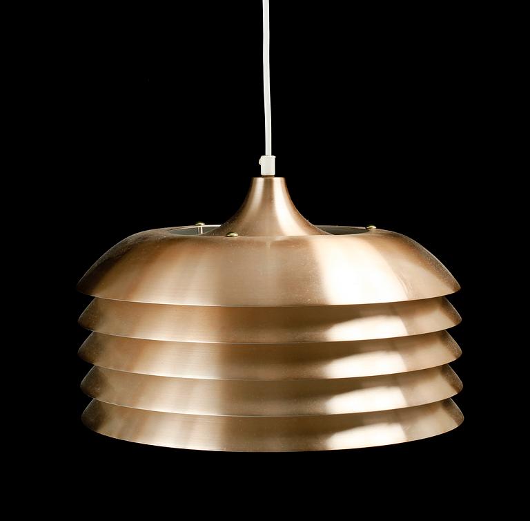 TAKLAMPA, mässing, Hans-Agne Jakobsson AB, Markaryd,  1900-talets andra hälft.