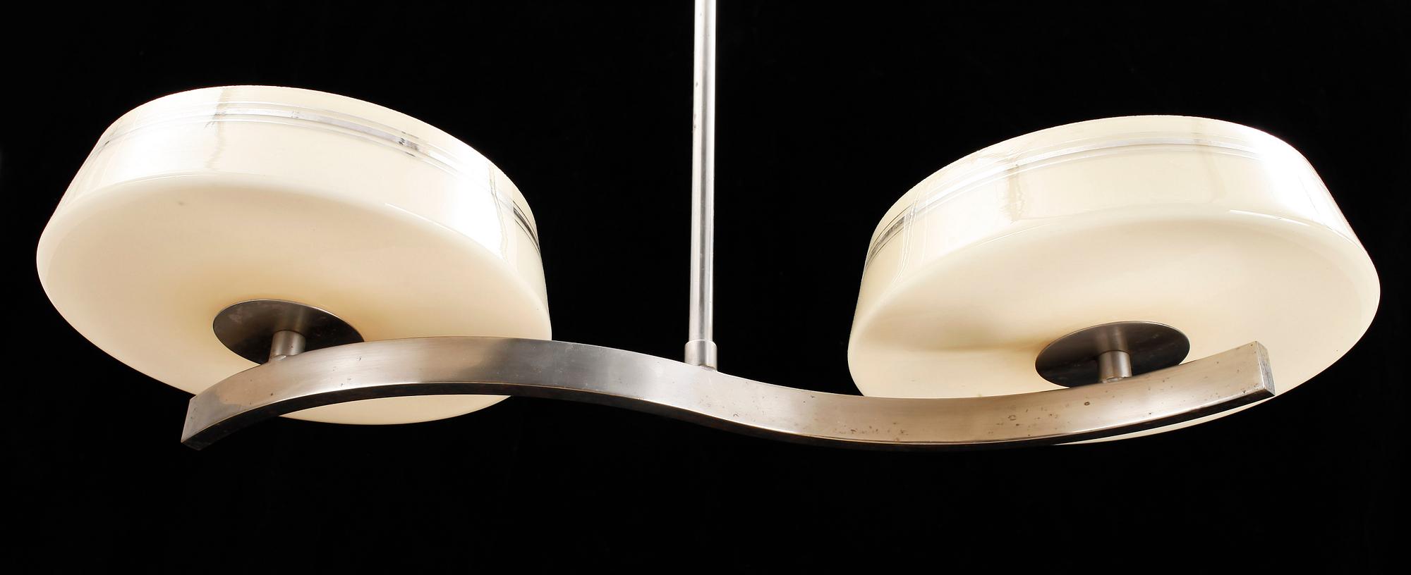 TAKLAMPA, art deco, 1930/40-tal. Höjd 36 cm.