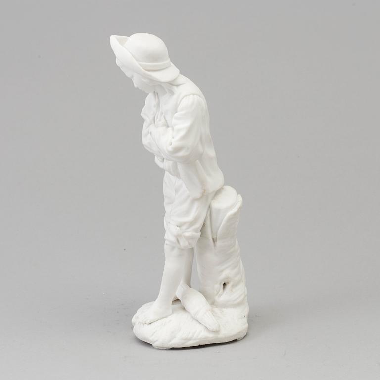 SKULPTUR, biskvi, efter Niderviller, omkring 1900-tal.