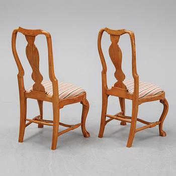 A set of six Rococo chairs, second half of the 18th century.
