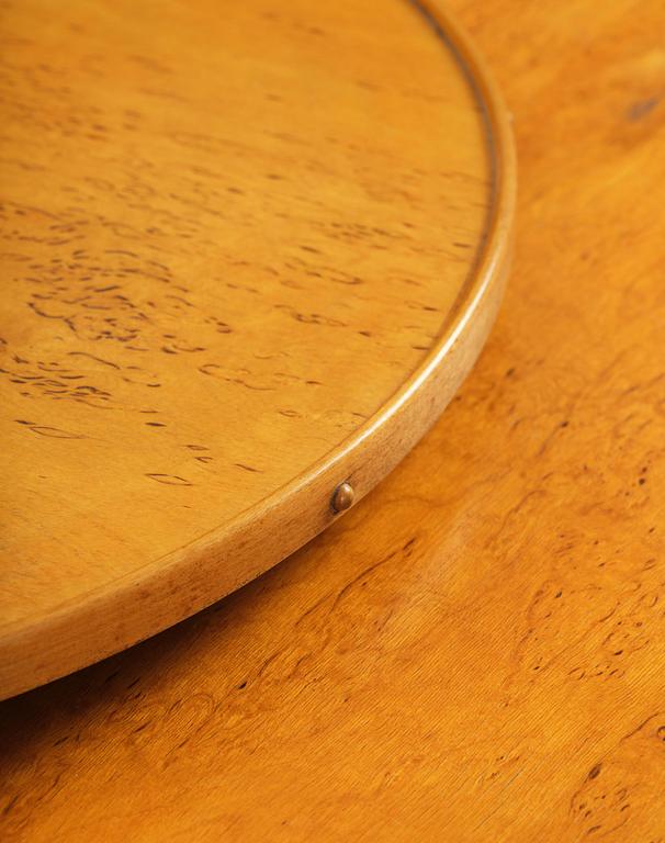 Alvar Aalto, matbord, modell "91", med karusellbricka, O.Y. Huonekalu-ja Rakennustyötehdas A.B, för Finmar Ltd, Finland, 1934-39.