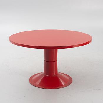 Yrjö Kukkapuro, a dining table with five armchairs, "Saturnus", Haimi, Finland, 1970's.