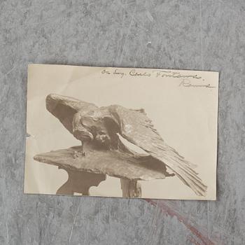 CARLO FONTANA, a signed and dated bronze sculpture, signed C. Fontana Roma 1913.