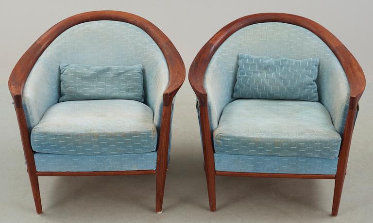 FÅTÖLJER, ett par, Bröderna Andersson, Sverige, 1950/60-tal.