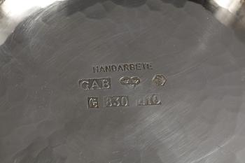 PARTI SILVER, 6 delar, bl.a. Georg Jensen, 1900-tal. Tot vikt ca 495 gram.