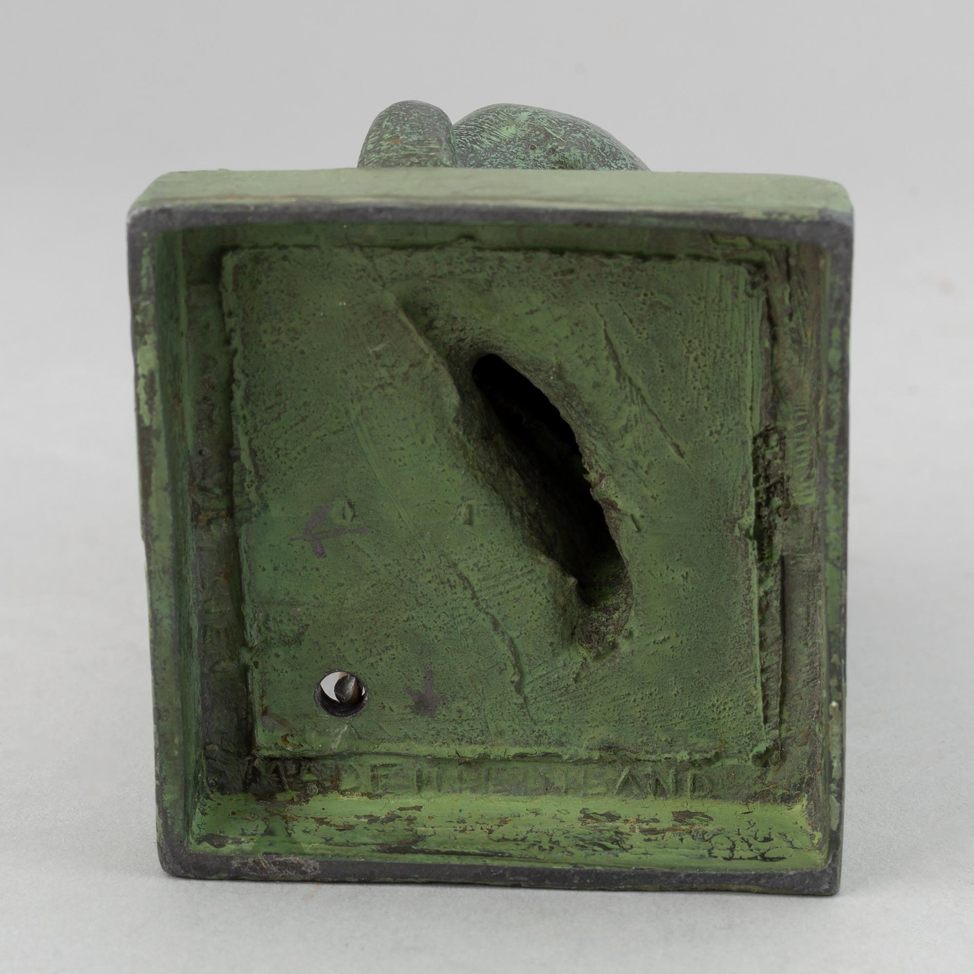 Jussi Mäntynen, sculpture, bronze, signed with stamp.