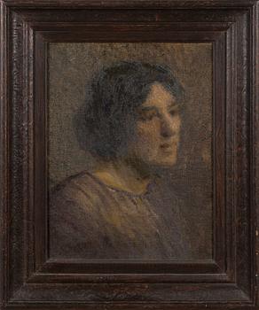 Eugene Carrière, Woman with dark hair.