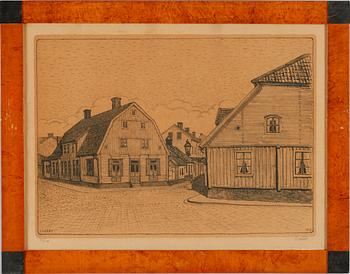 HJALMAR STRÅÅT, 5 st, litografier, sign, numr 77/100.