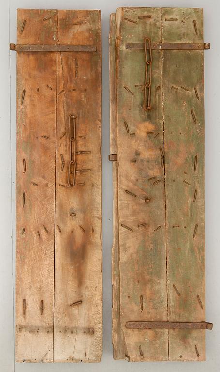 DÖRRAR, 1 par, orientaliska, 1800-tal.