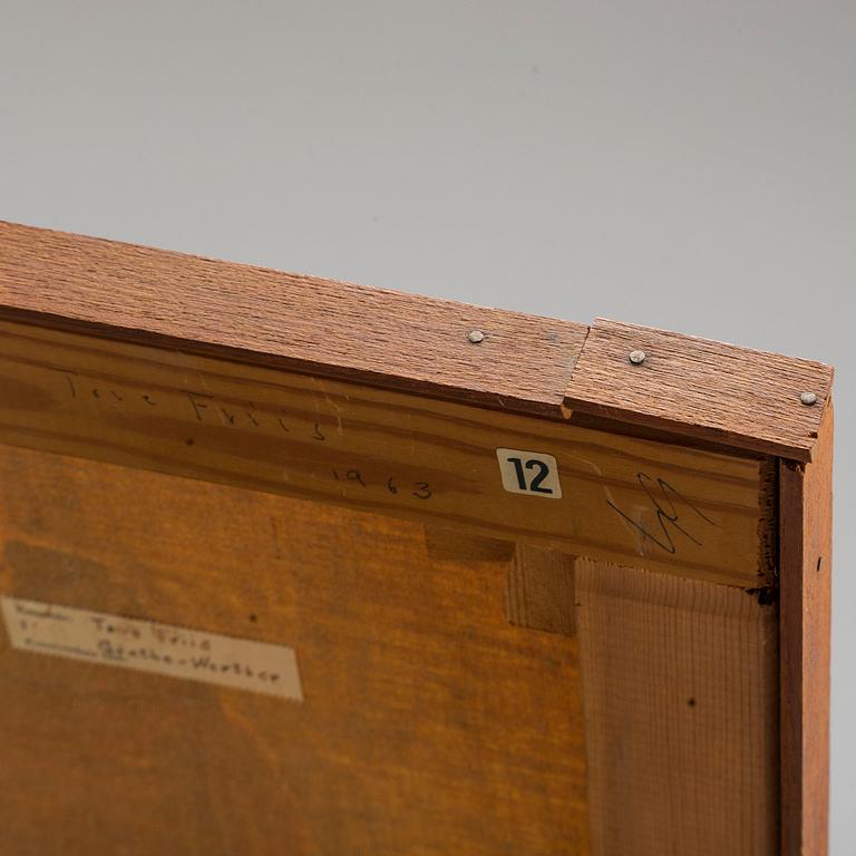 TOVE FRIIS-HJORTH, olja på duk, monogramsignerad samt tillhörande TEXTILSKULPTUR.