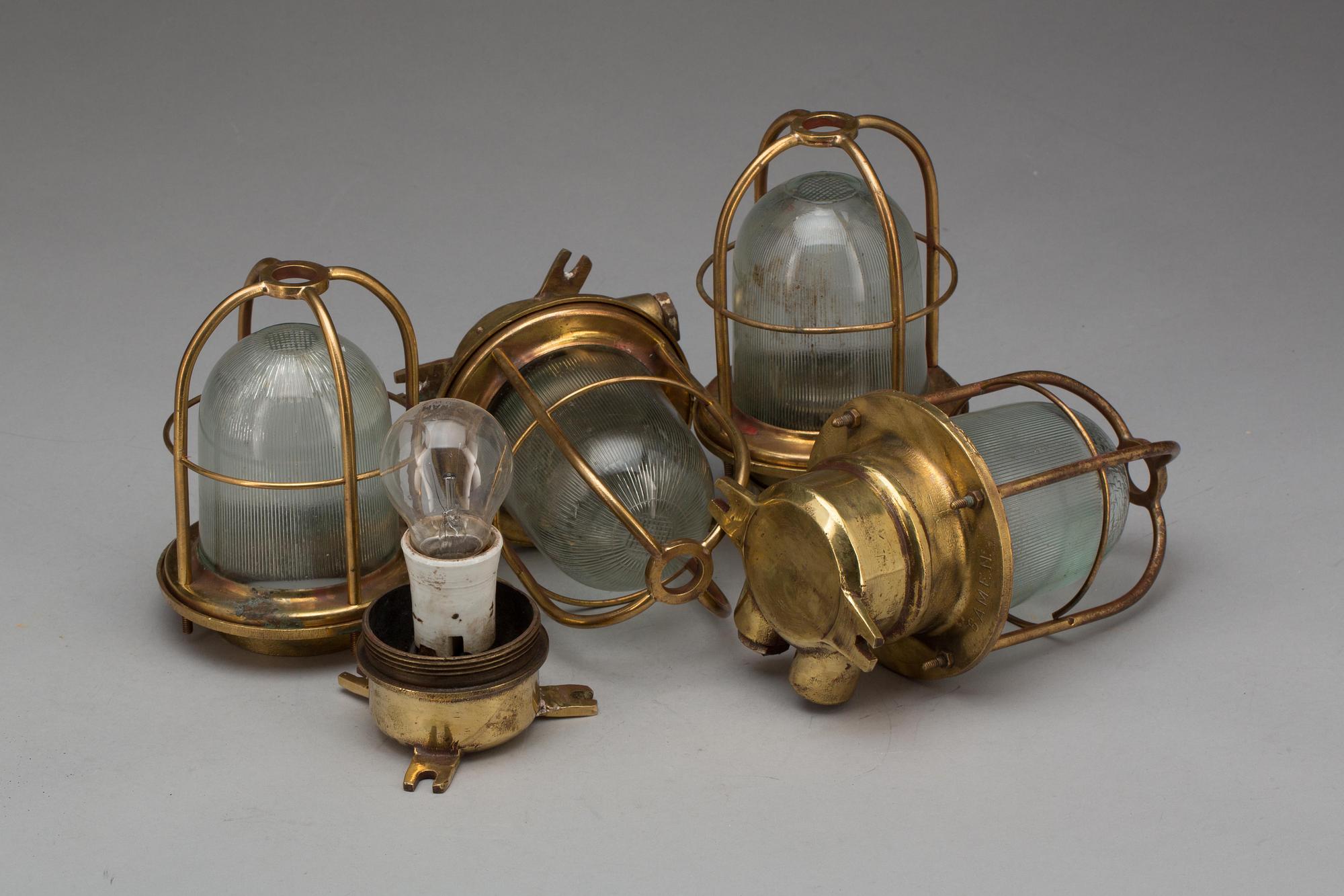 FARTYGSARMATURER, 4 st, snarlika, 1900-tal.