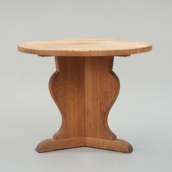 Axel Einar Hjorth, attributed to, a stained pine table, Nordiska Kompaniet, Sweden 1930-40's.