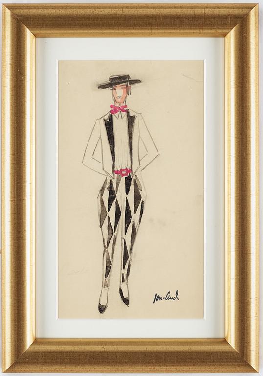 John Jon-And, water colour, 1920-30-tal, signed with stamp.