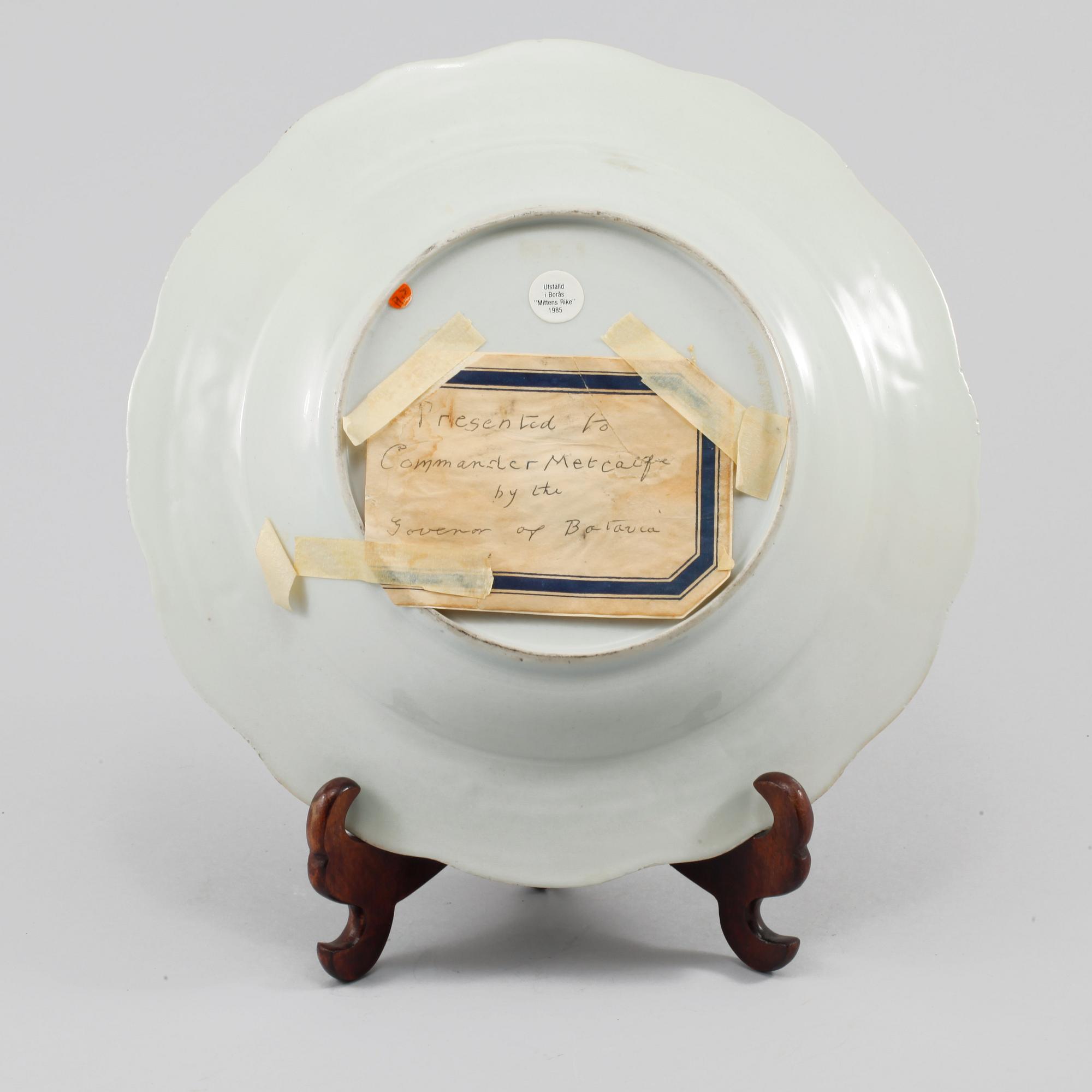 TALLRIK, porslin, Kina, 1700-tal.