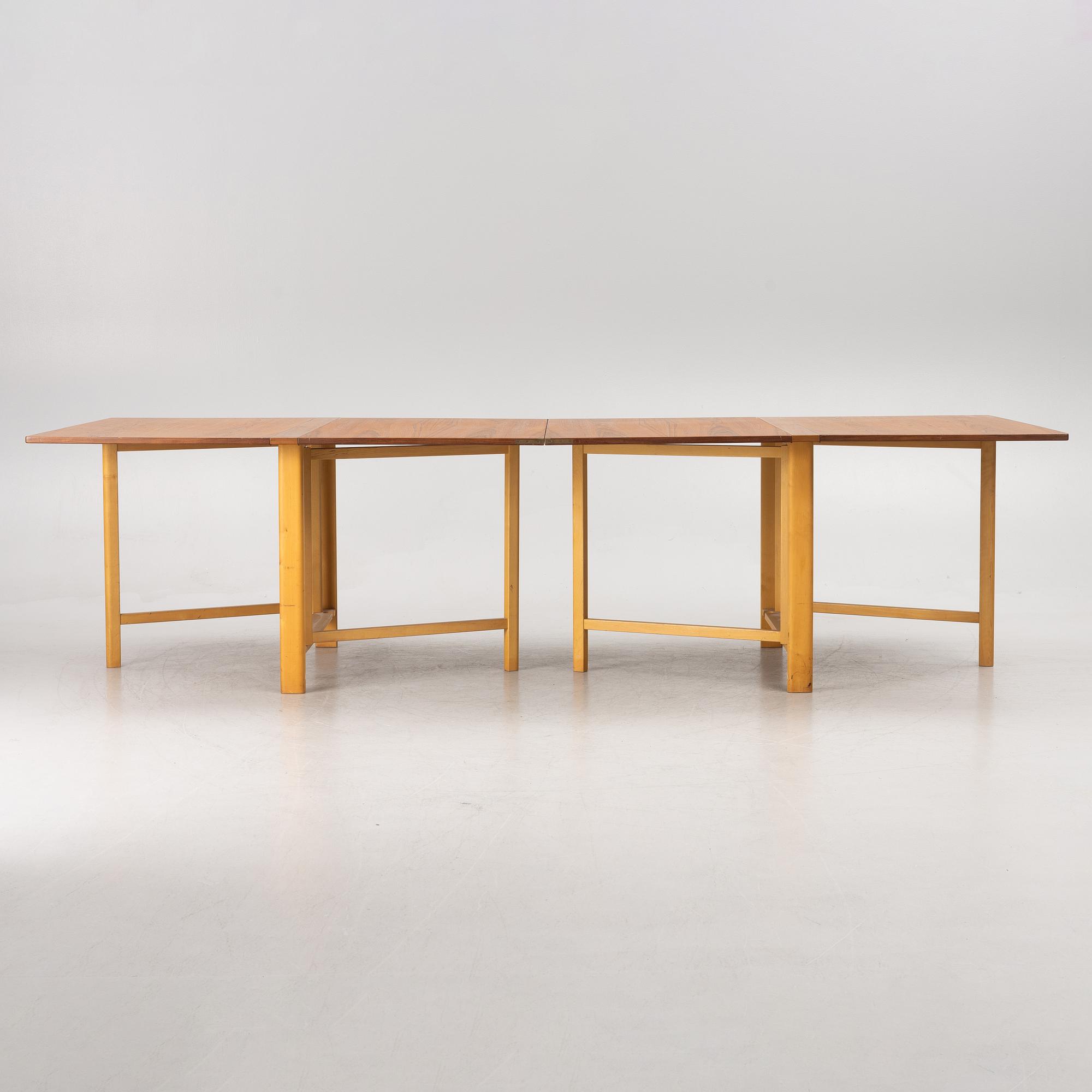 Bruno Mathsson, a drop-leaf table, 'Maria Flap', Firma Karl Mathsson, Värnamo, second half of the 20th Century.