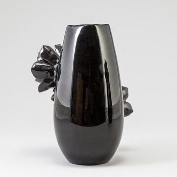 ZANDRA AHL, vase in mixed media, signed with label.