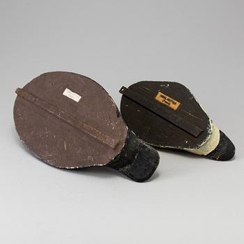 Two wood duck decoys early 20th century.