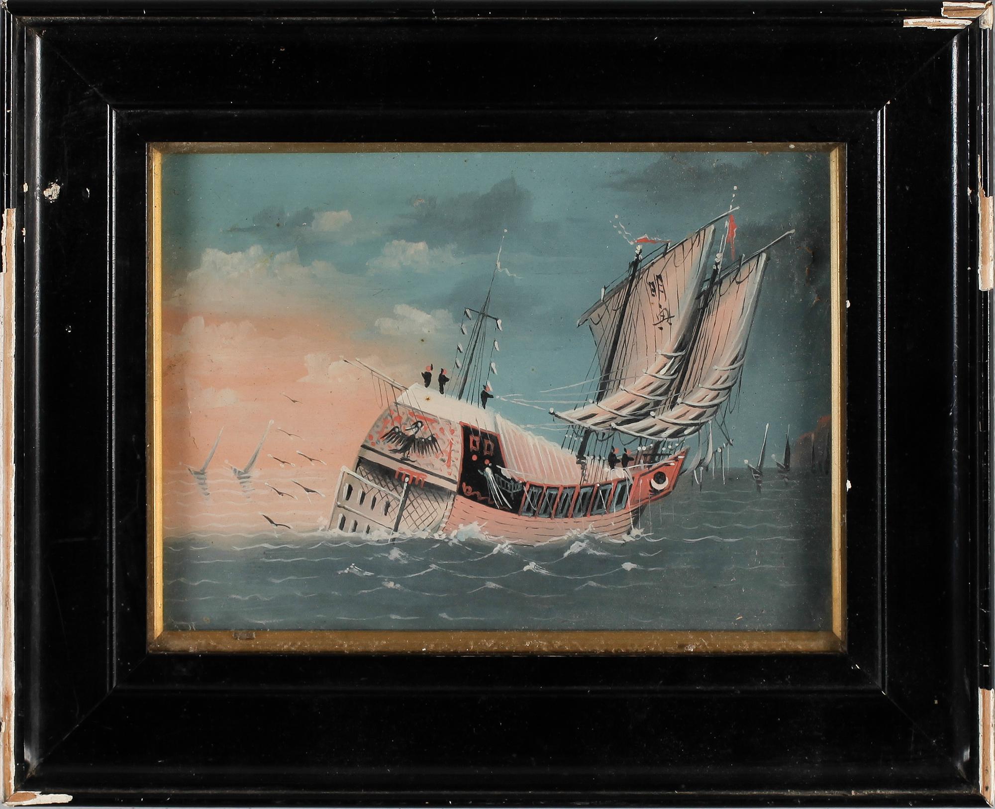 OKÄND KONSTNÄR, 2 st, gouacher, Kina, 1800-/1900-tal.