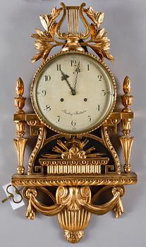 VÄGGPENDYL, gustaviansk, Per Henrik Beurling, Stockholm, verksam 1783-1806.