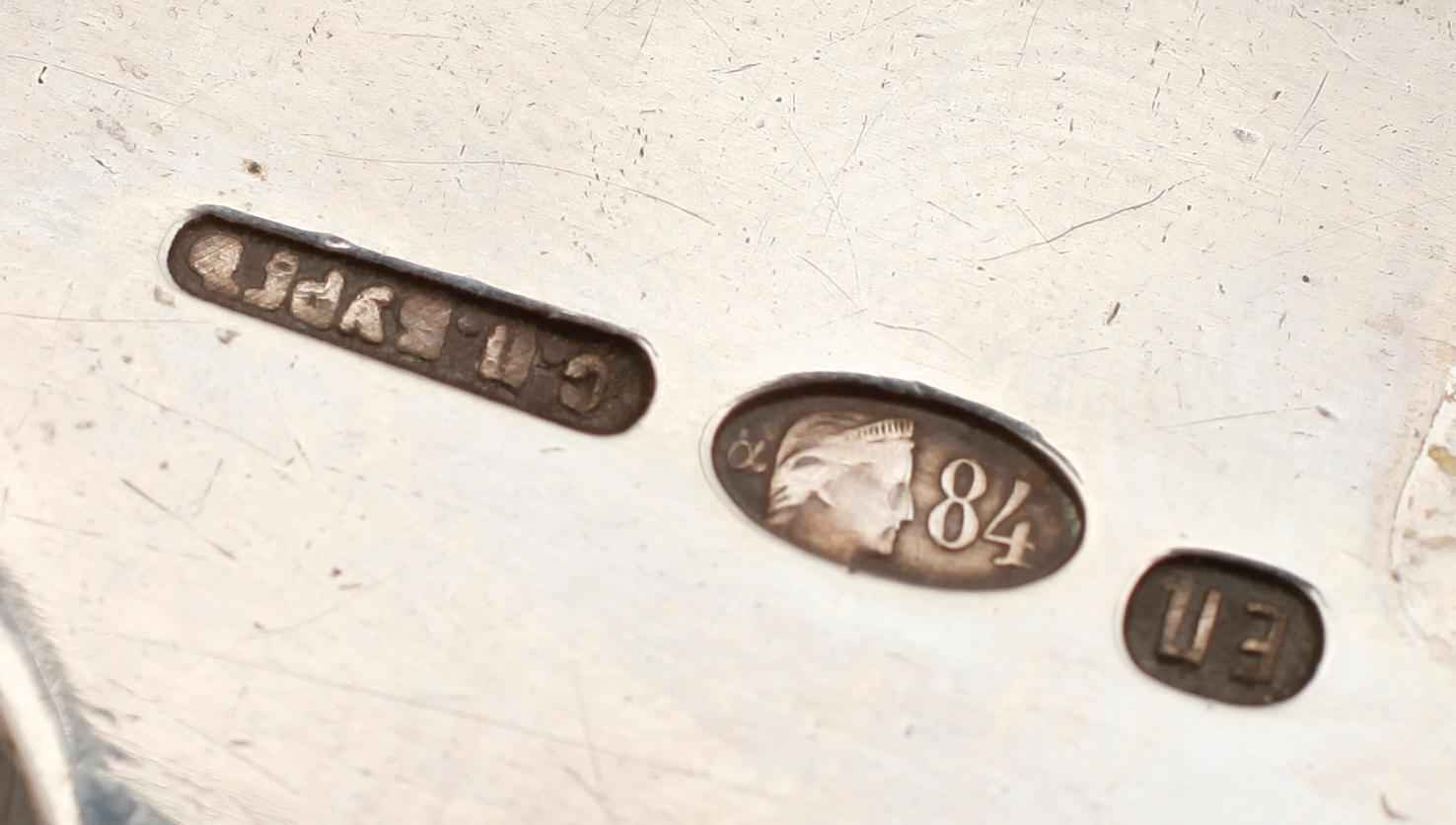 SOPPSLEV, silver, Ryssland, 1800/1900-tal. Vikt ca 165 g.