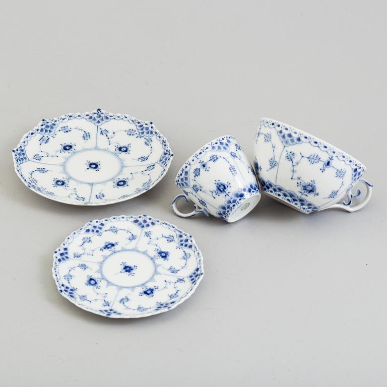 A set of 32 pieces of 'Musselmalet' porcelain tableware, Royal Copenhagen.