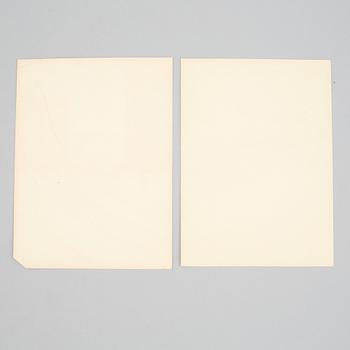 HENRY B. GOODWIN, Two photo gravures from the book Vårt vackra Stockholm signed in the negative.