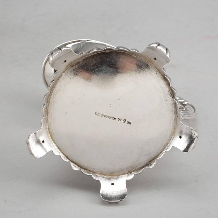 KAFFESERVIS, 3 delar, silver, firma Gustaf Möllenborg, 1905. Totalvikt ca 896 gram.