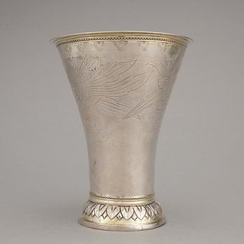 BÄGARE, silver, Olof Sedin, Gävle 1793. Vikt ca 305 gram.