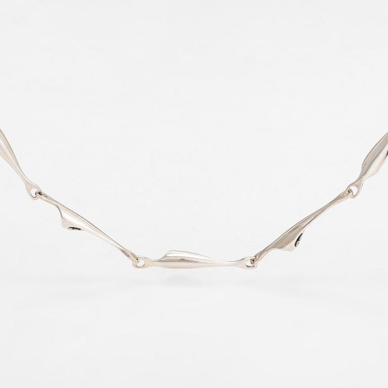 Poul Havgaard, a sterling silver necklace, 'Entire Life', for Lapponia. Helsinki 1976.