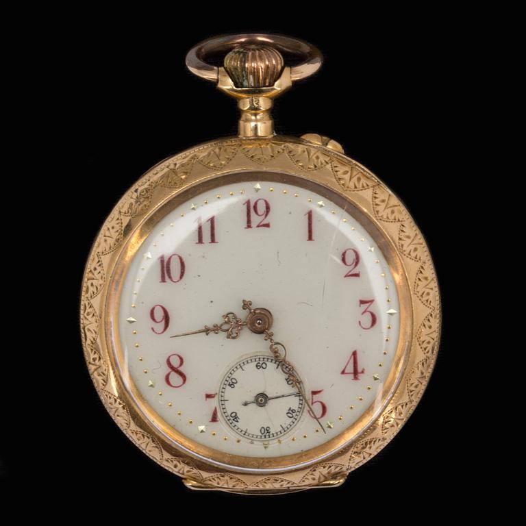 FICKUR, dam. 18K 1800-talets slut.