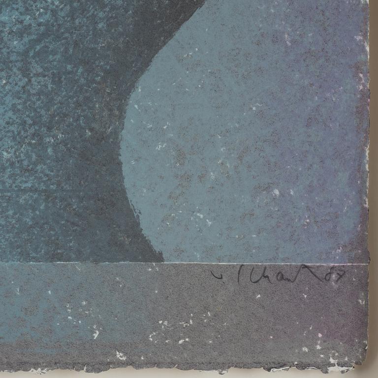 Philip von Schantz, lithograph in color, signed and dated -87, trial proof.