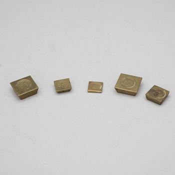 MÄTINSTRUMENT samt 3 VÅGAR, 17/1800-tal.